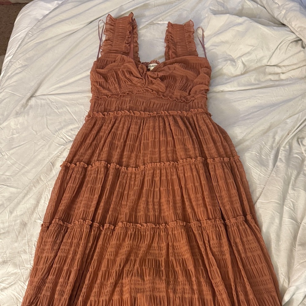 Max Studio Terracotta Sleeveless Maxi Dress